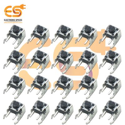 6x6x5mm 2 Pin Right Angle Push Button Momentary Tactile Switch Pack of 100